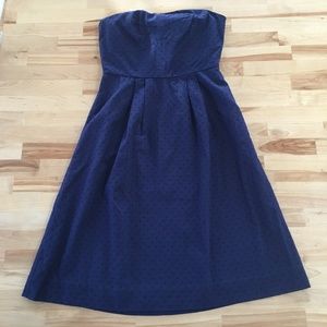 J. Crew strapless blue dress, Size 2
